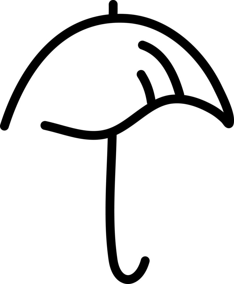 parapluie ouvert, illustration, vecteur sur fond blanc