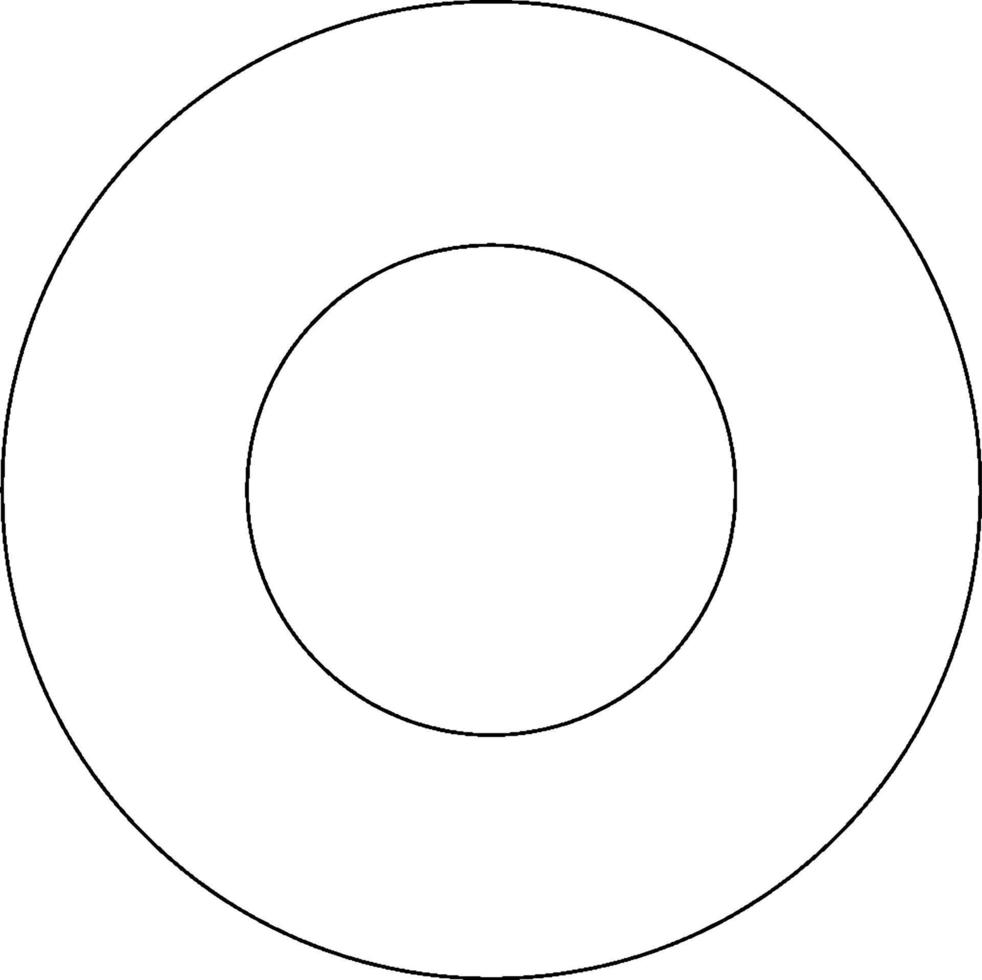 deux cercles, illustration vintage. vecteur