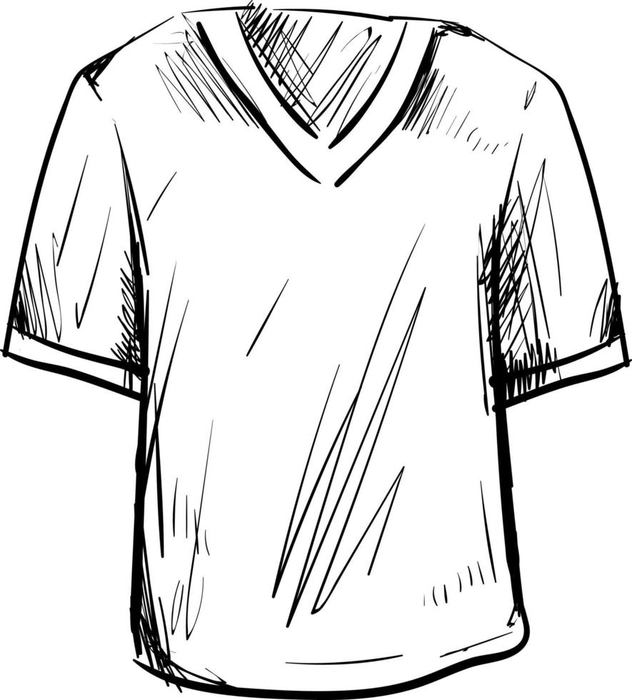 dessin de t-shirt, illustration, vecteur sur fond blanc.