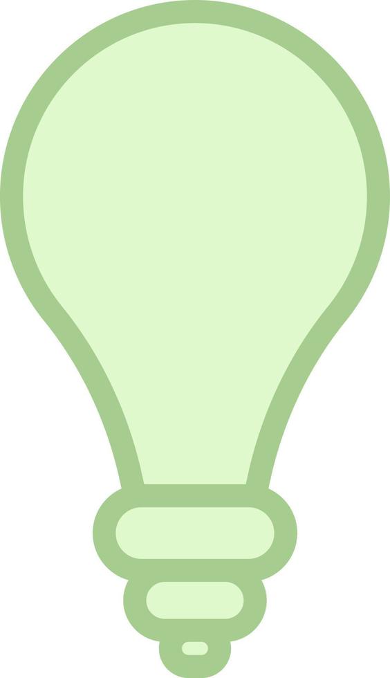 ampoule verte eco, illustration, vecteur sur fond blanc.