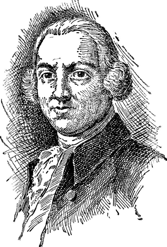 james otis, illustration vintage vecteur