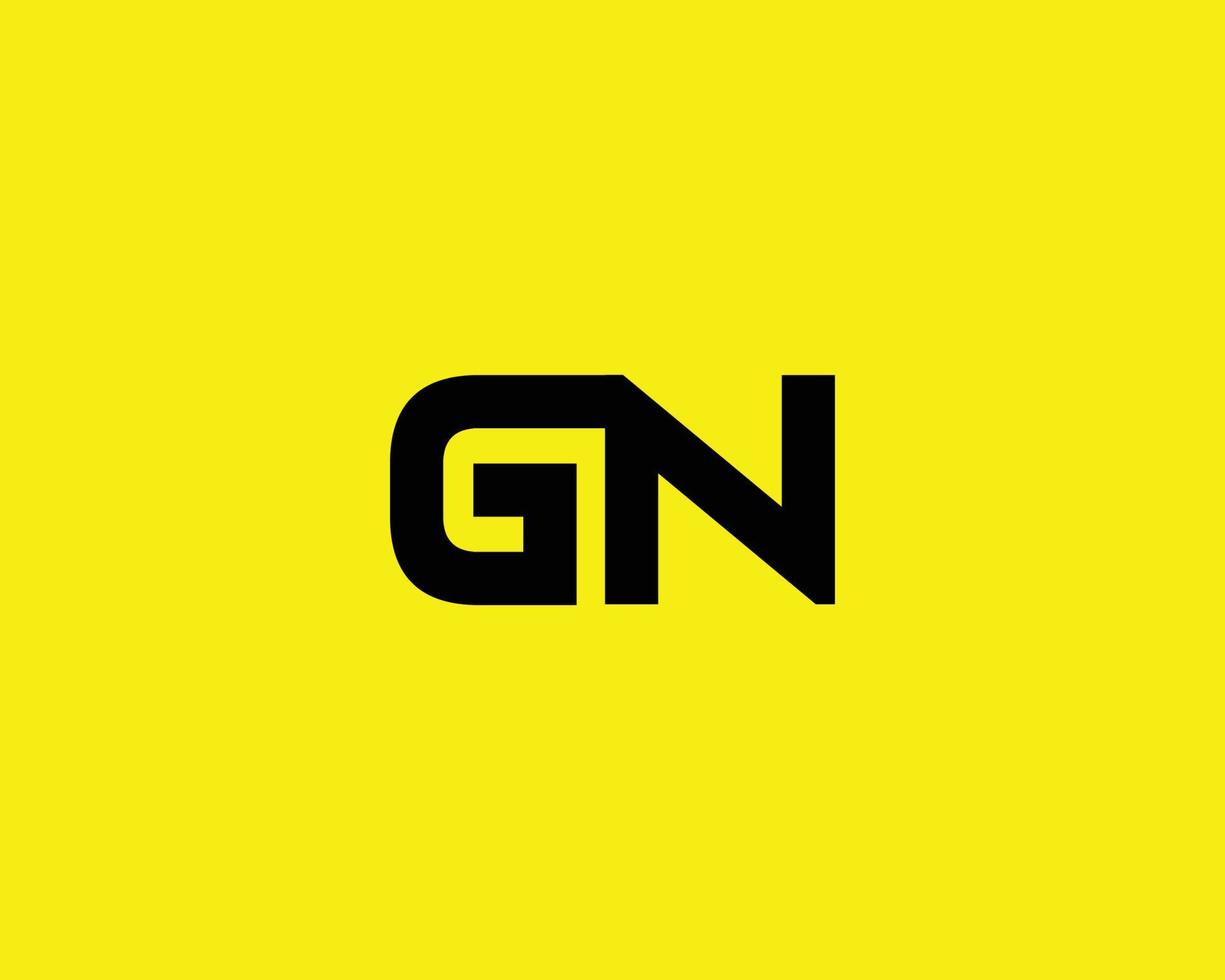 modèle de vecteur de conception de logo gn ng