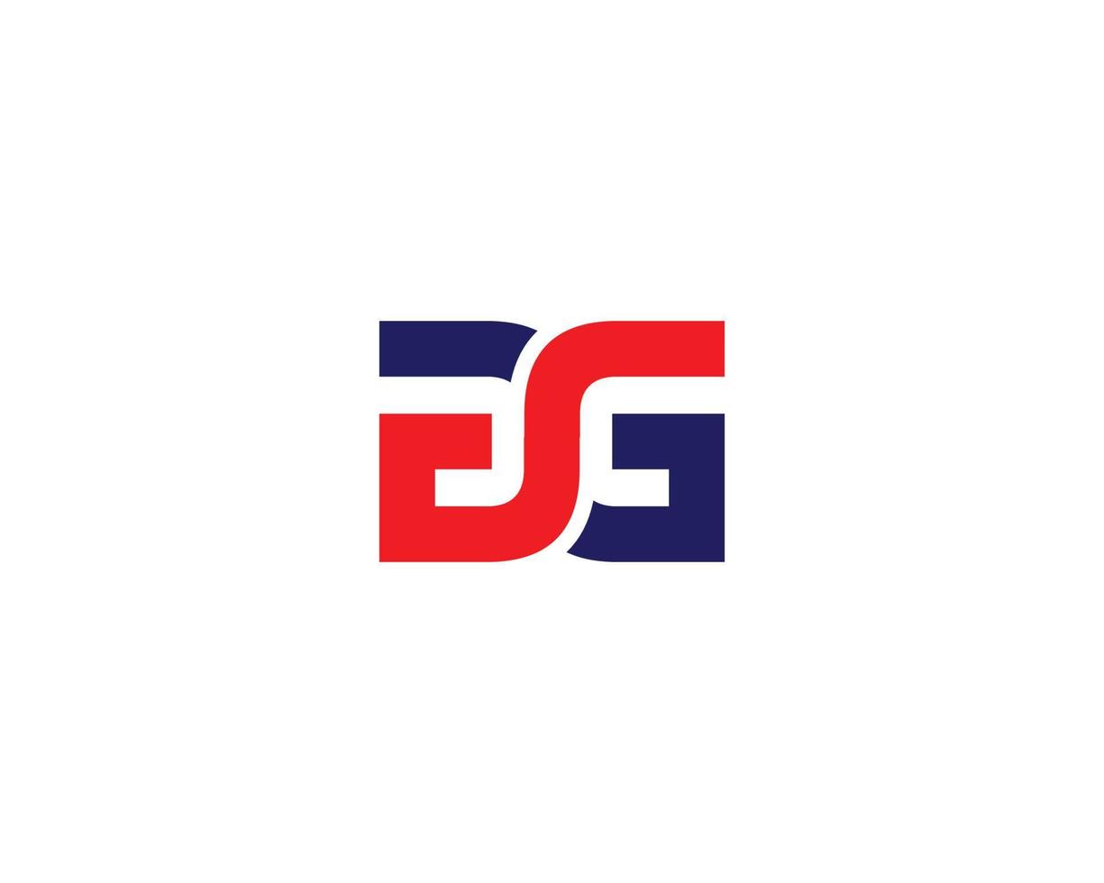 modèle de vecteur de conception de logo gg