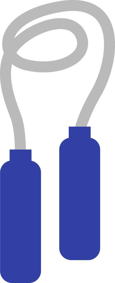 corde à sauter bleue, illustration, vecteur, sur fond blanc. vecteur