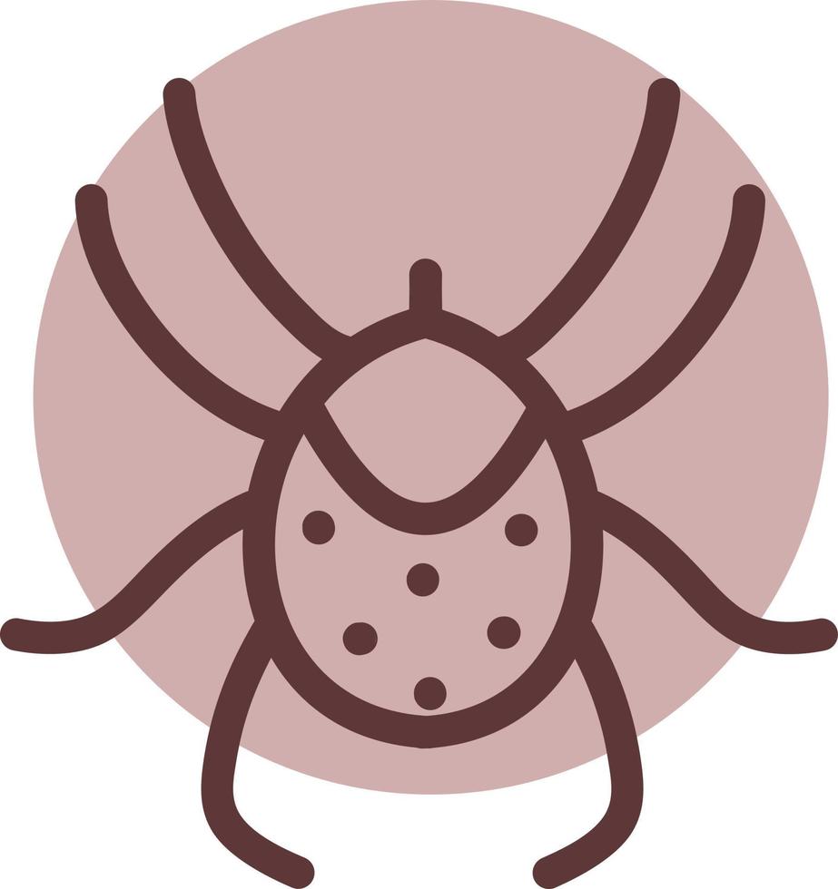 tick bug, illustration, vecteur sur fond blanc.