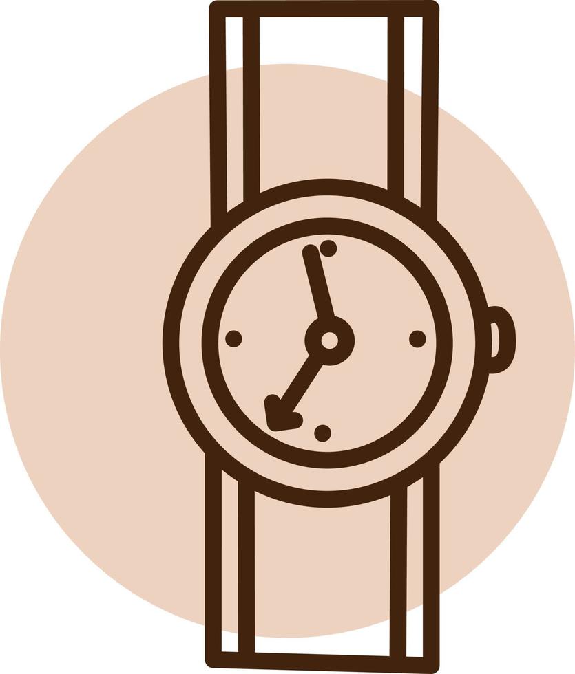 montre à main, illustration, vecteur, sur fond blanc. vecteur