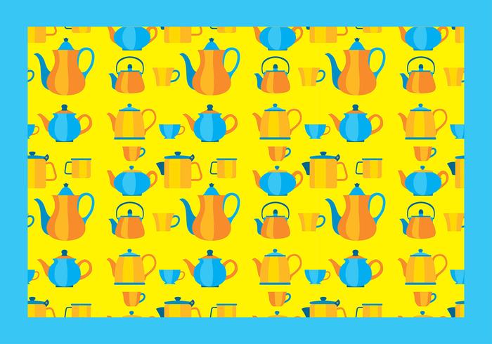 Teapot Pattern vecteur libre