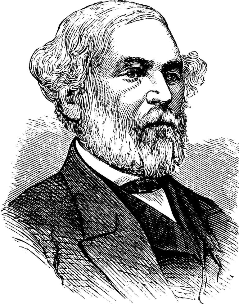 robert e. lee, illustration vintage vecteur