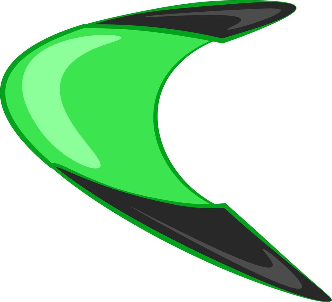 un boomerang, un vecteur ou une illustration en couleur.