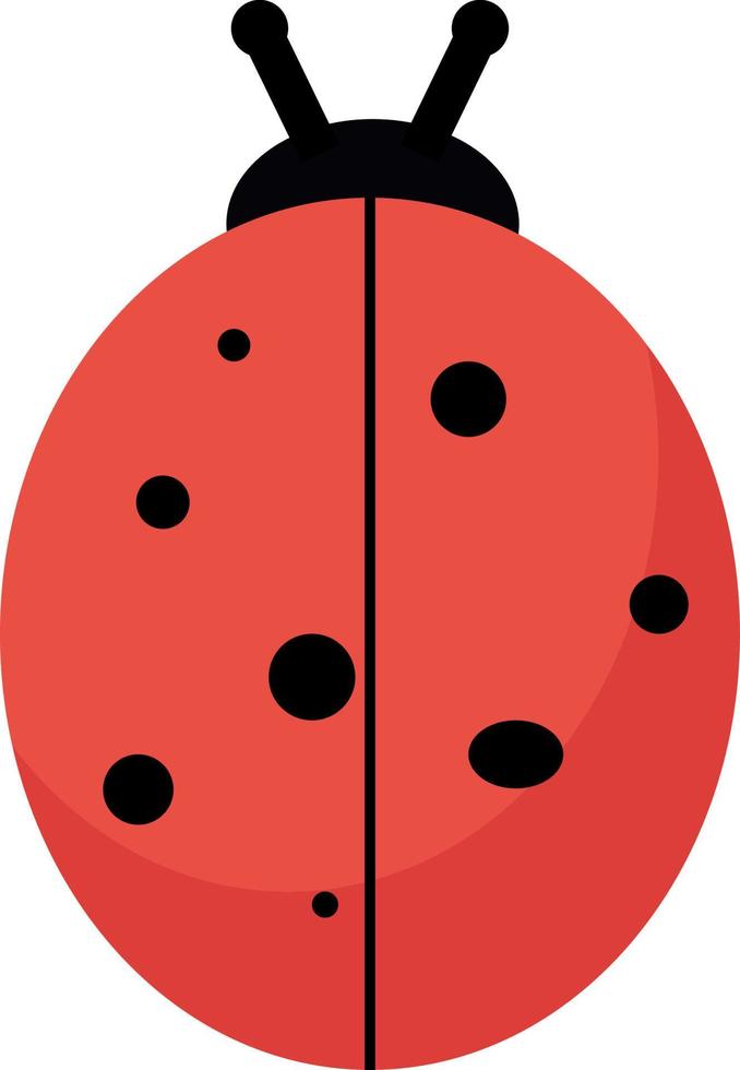 télévision coccinelle, illustration, vecteur sur fond blanc