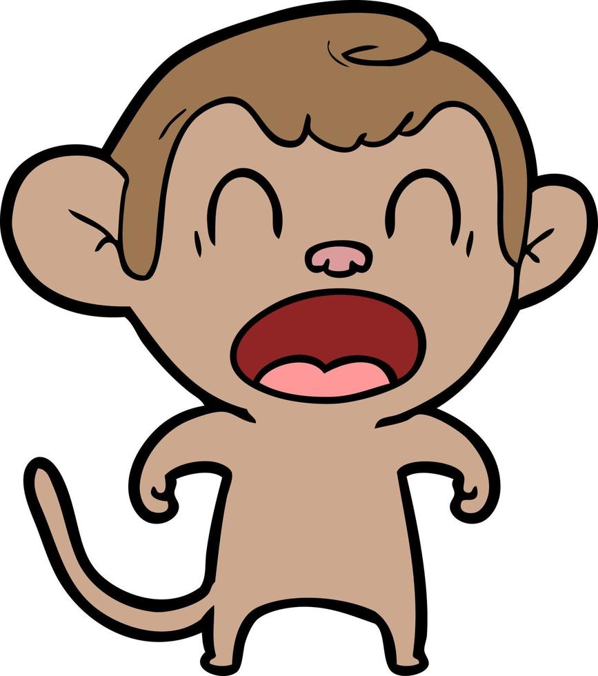 personnage de singe vecteur en style cartoon