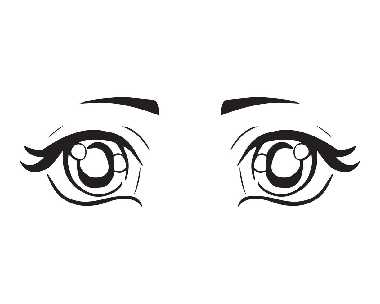 illustration vectorielle de l'expression des yeux vecteur