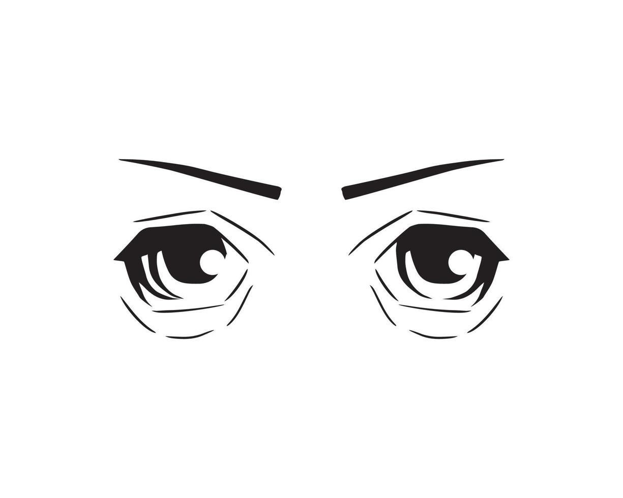 illustration vectorielle de l'expression des yeux vecteur