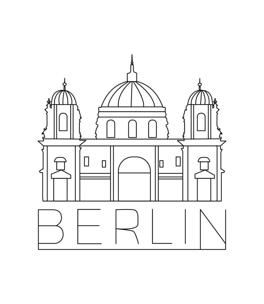 illustration vectorielle de berlin vecteur
