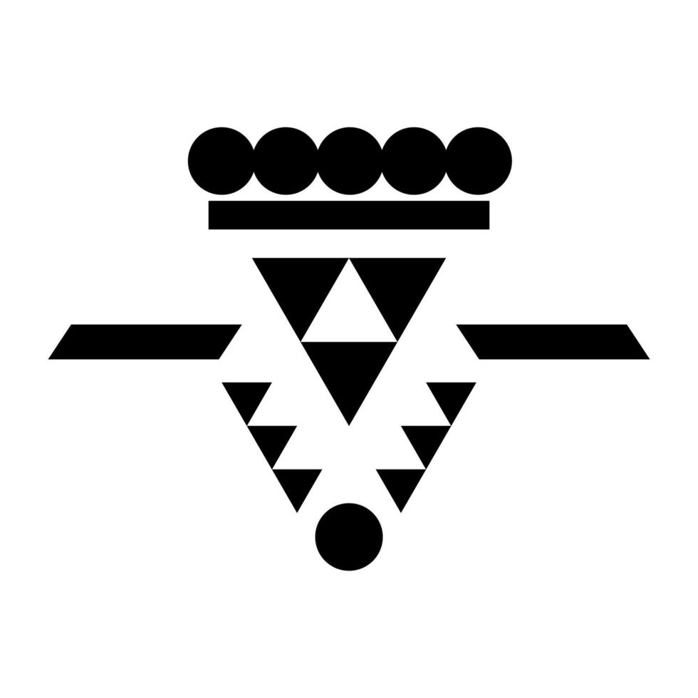 motif géométrique ethnique noir vecteur