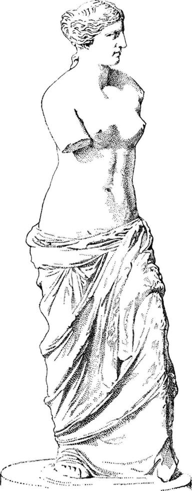 vénus, illustration vintage vecteur