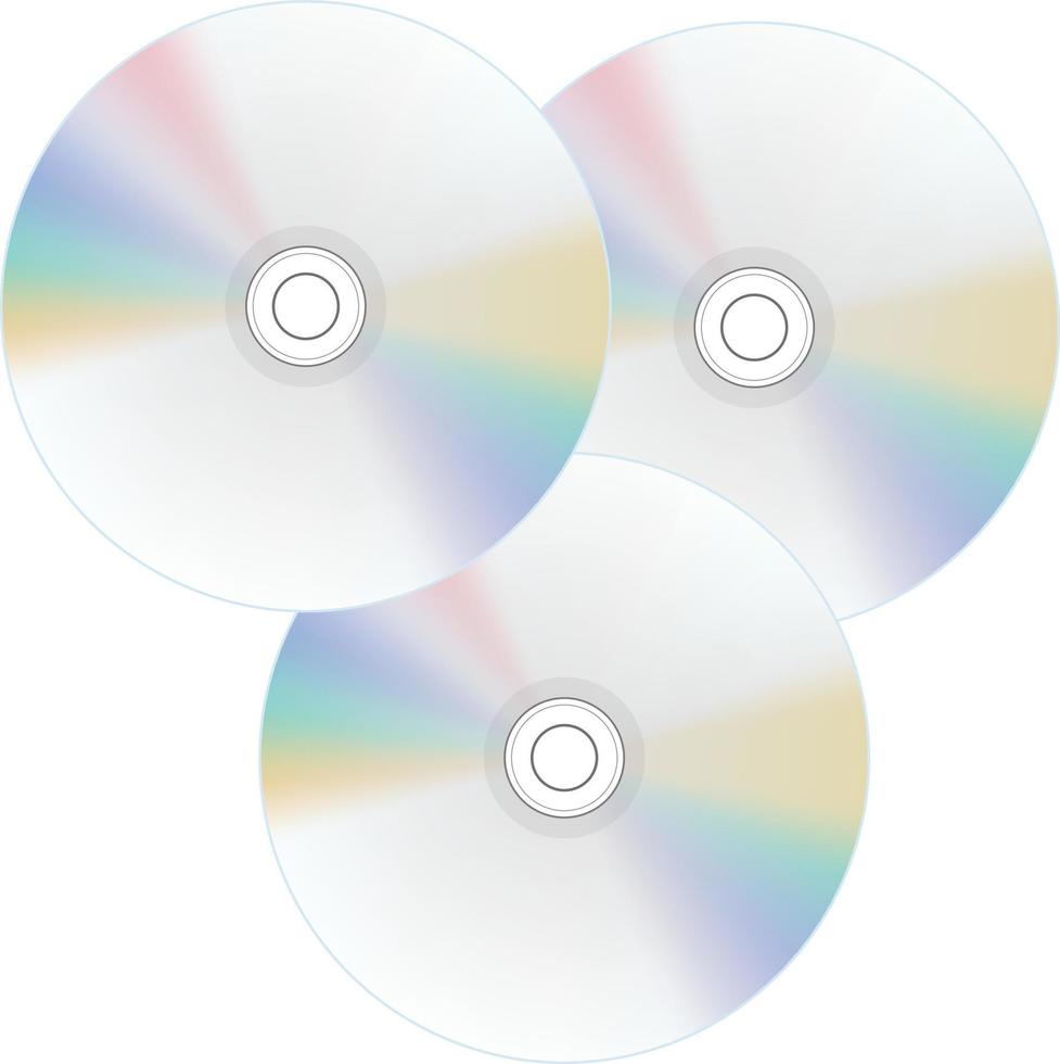 disque cd, illustration, vecteur sur fond blanc