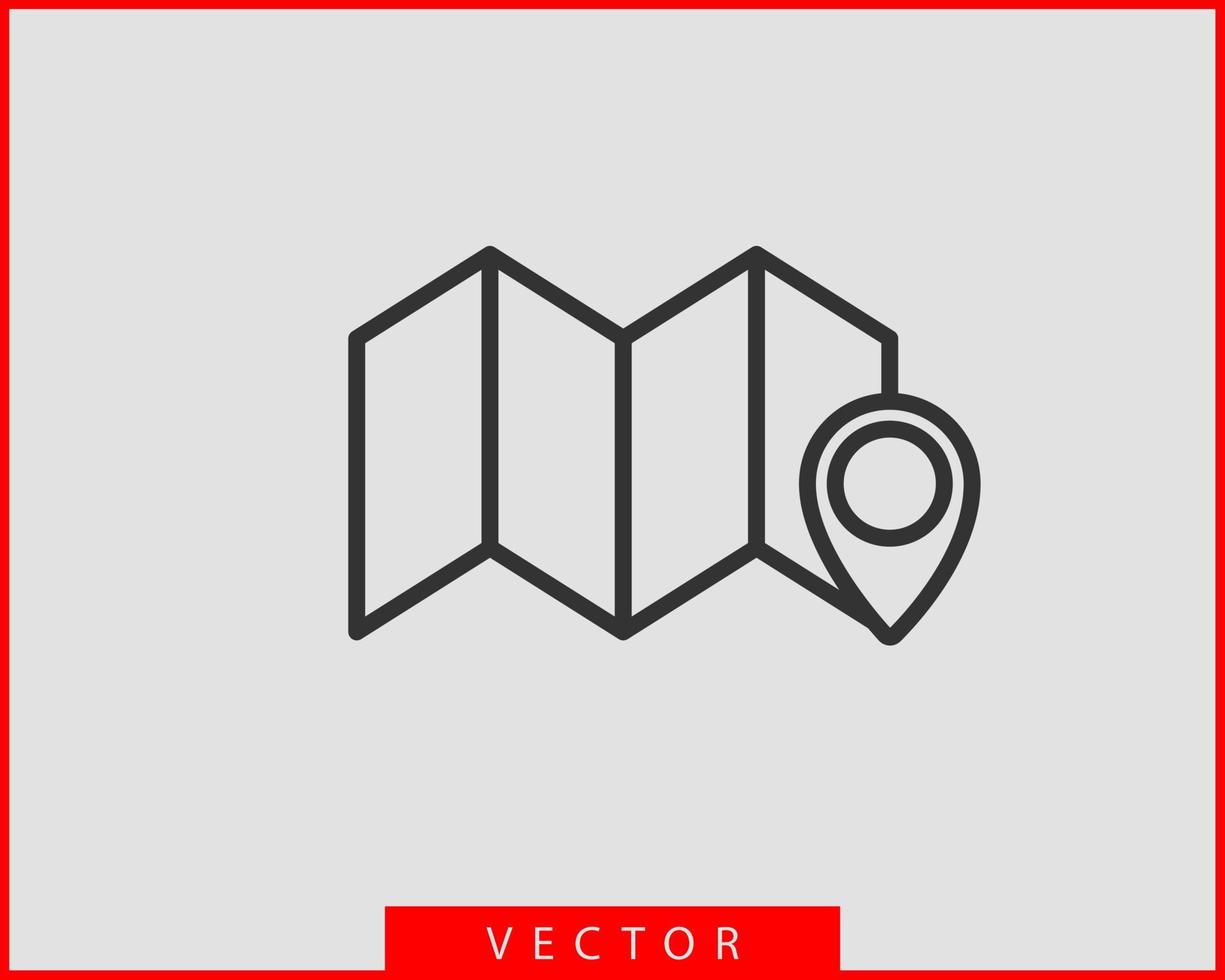 icônes de la carte. pointeur de marqueur. icône de vecteur d'emplacement de broche. symbole de navigation gps.