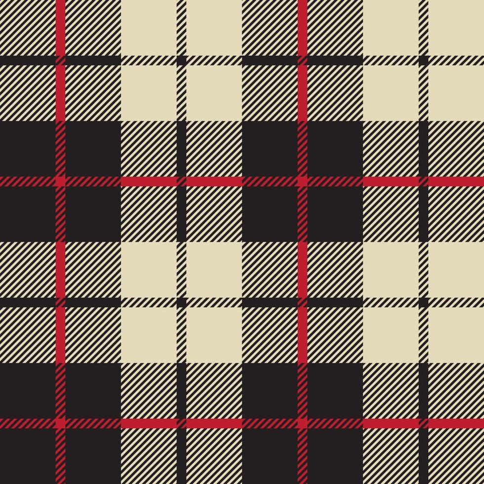 texture de tissu noir et blanc dans un motif carré sans soudure vecteur