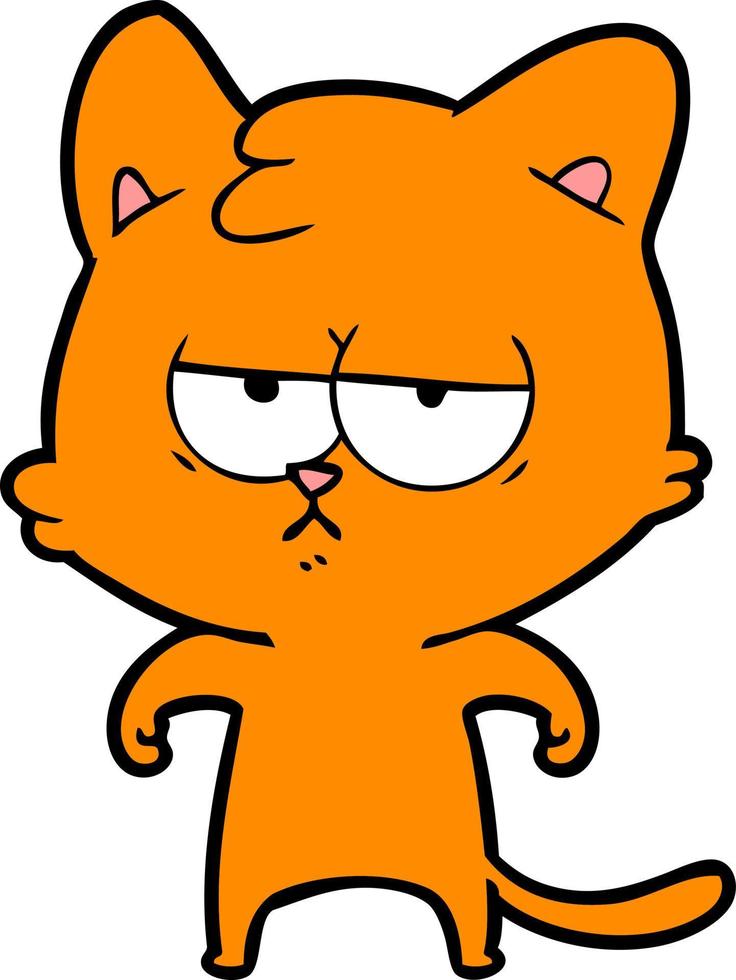 personnage de chat de vecteur en style cartoon