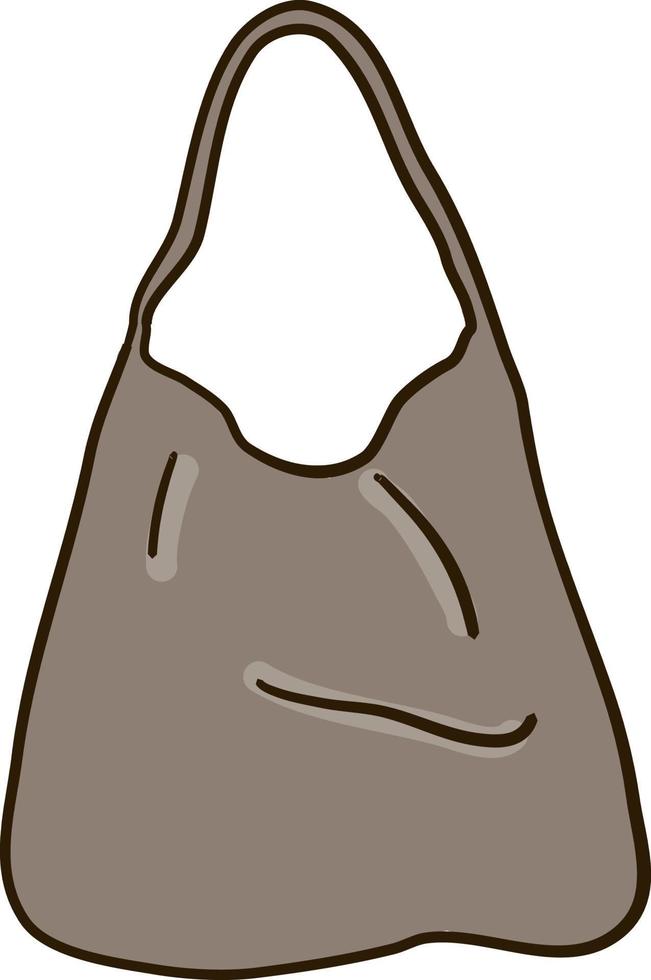 sac hobo, illustration, vecteur sur fond blanc.