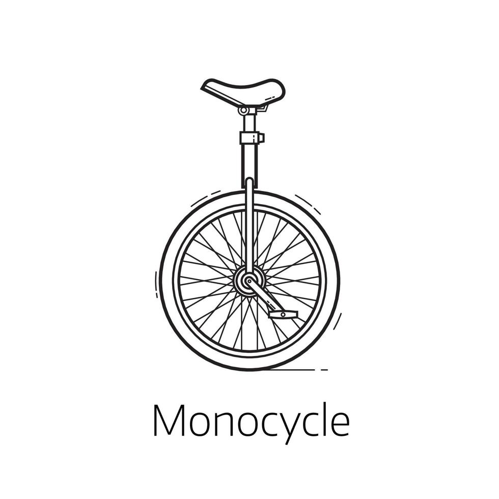 illustration vectorielle de monocycle vecteur