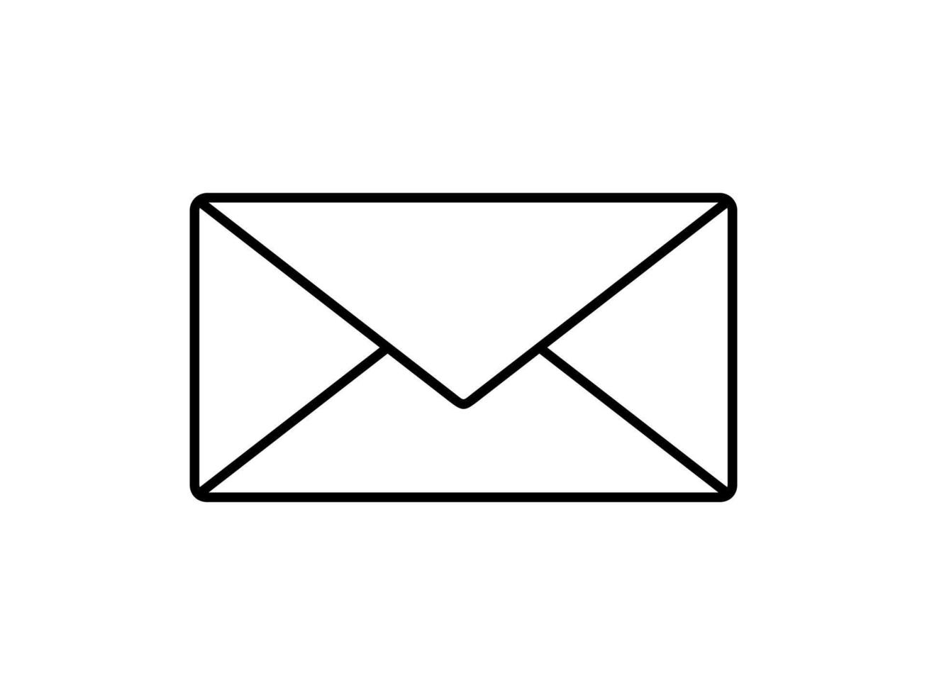 symbole d'icône de message, e-mail ou signe de nouvelles pour pictogramme, logo, illustration d'art, site Web, applications ou élément de conception graphique. illustration vectorielle vecteur