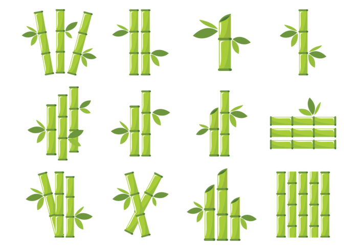 Bamboo Icons Vector