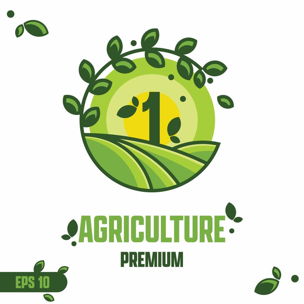 logo agricole numérique 1 vecteur