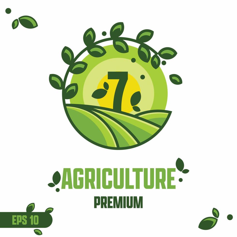 logo agricole numérique 7 vecteur
