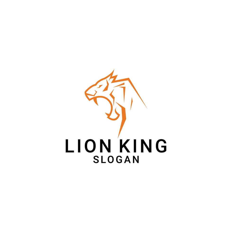 vecteur de conception icône logo lion