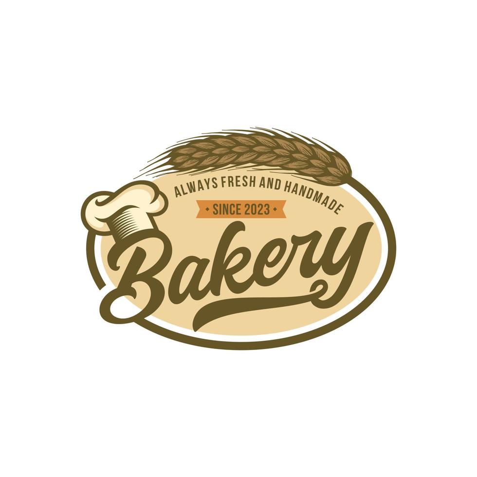 badges et étiquettes de logo de boulangerie rétro vintage illustration vectorielle stock vecteur