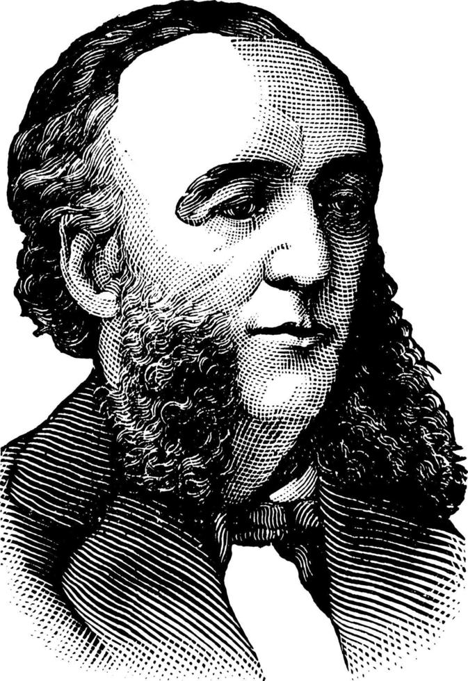 jules ferry, illustration vintage vecteur