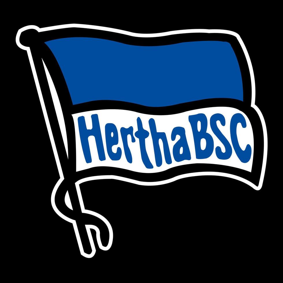 francfort-sur-le-main, allemagne - 10.23.2022 logo du club de football allemand hertha. image vectorielle. vecteur