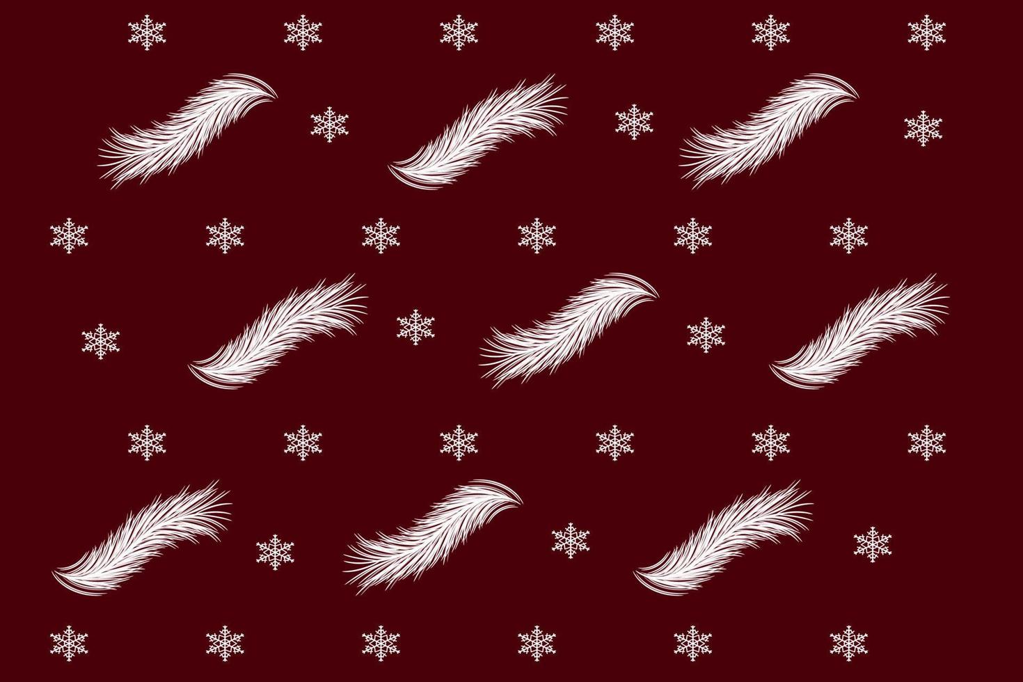 motif de noël sur fond rouge foncé avec des branches de sapin et des flocons de neige. image vectorielle. conception de l'emballage. vecteur