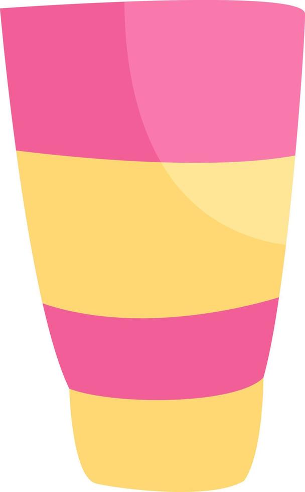 crème pour le corps cosmétique rose, illustration, vecteur sur fond blanc.