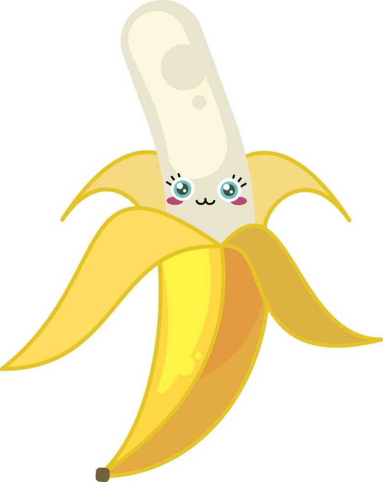 Happy banana ,illustration,vecteur sur fond blanc vecteur