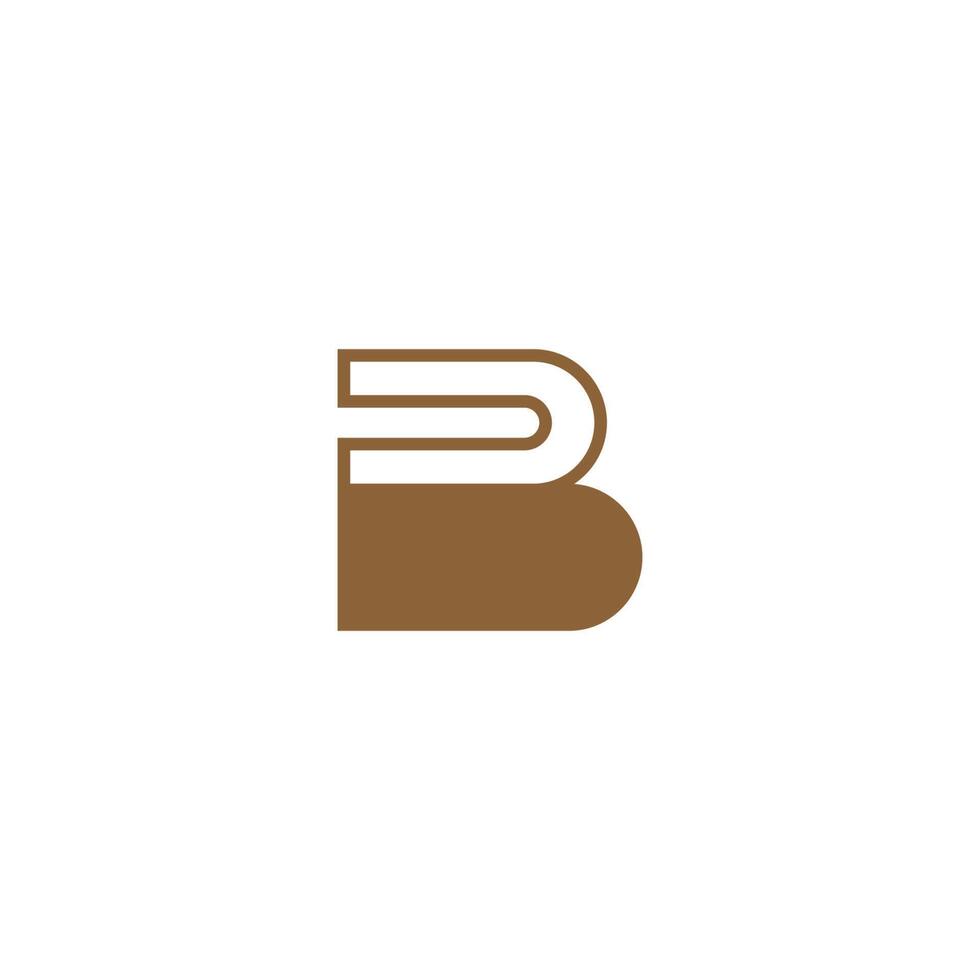 illustration du logo de la lettre b vecteur