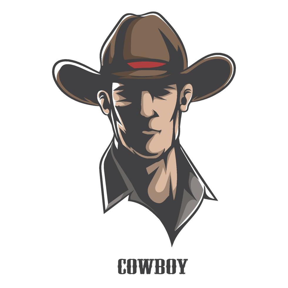 illustration vectorielle de cow-boy vecteur