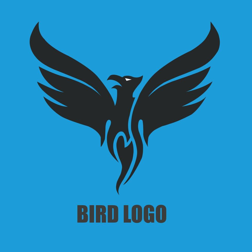 logo d'icône d'oiseau premium abstrait créatif vecteur