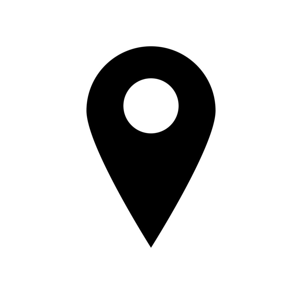 icône de vecteur de broche de localisation, icône de géolocalisation