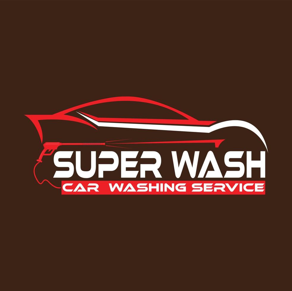 logo de lavage de voiture vecteur