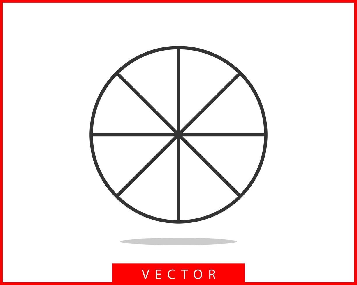 icône de graphique à secteurs. vecteur de diagramme de cercle. modèle de logo graphiques graphiques.
