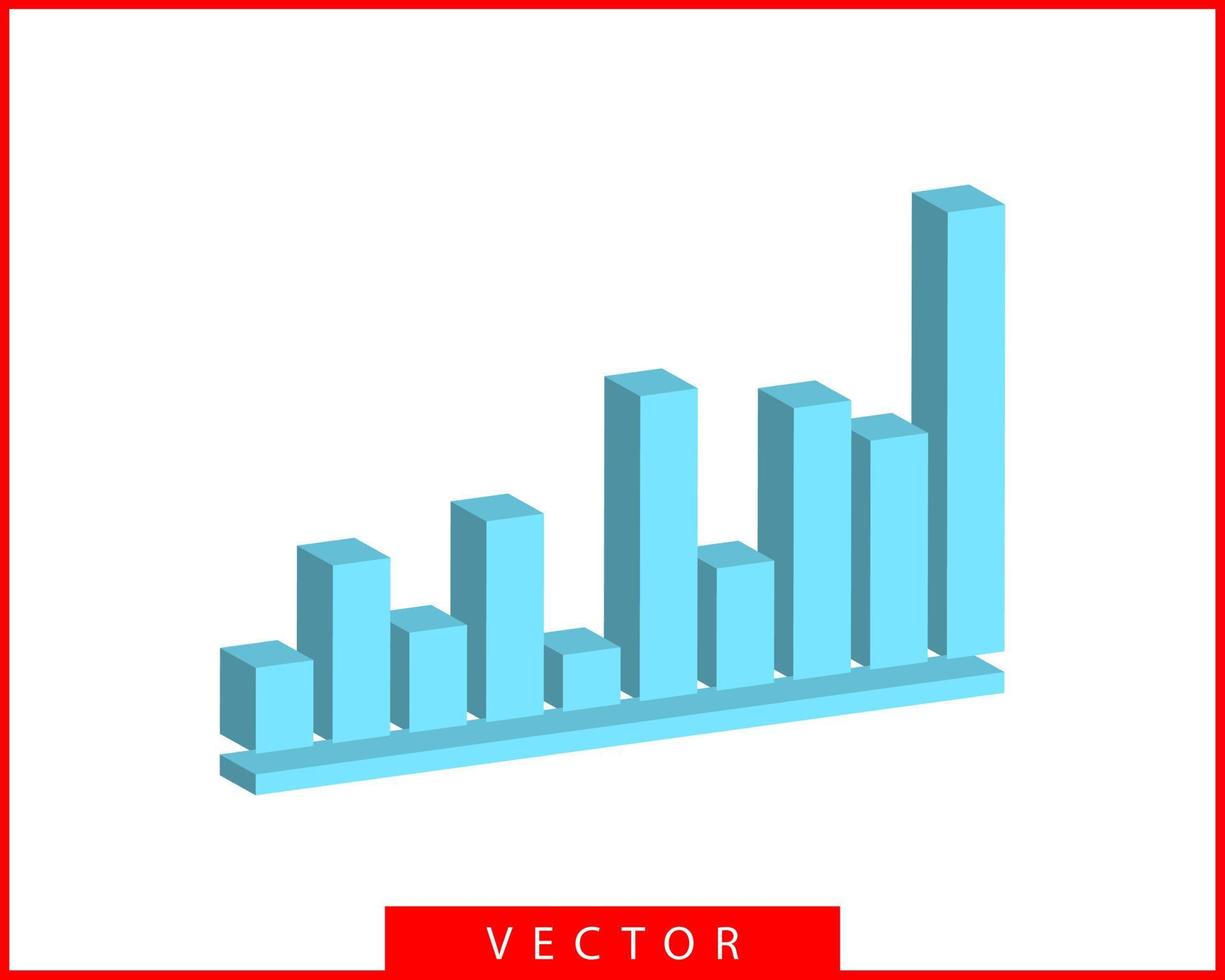 graphiques et graphiques vectoriels. modèle d'icône de diagramme. vecteur