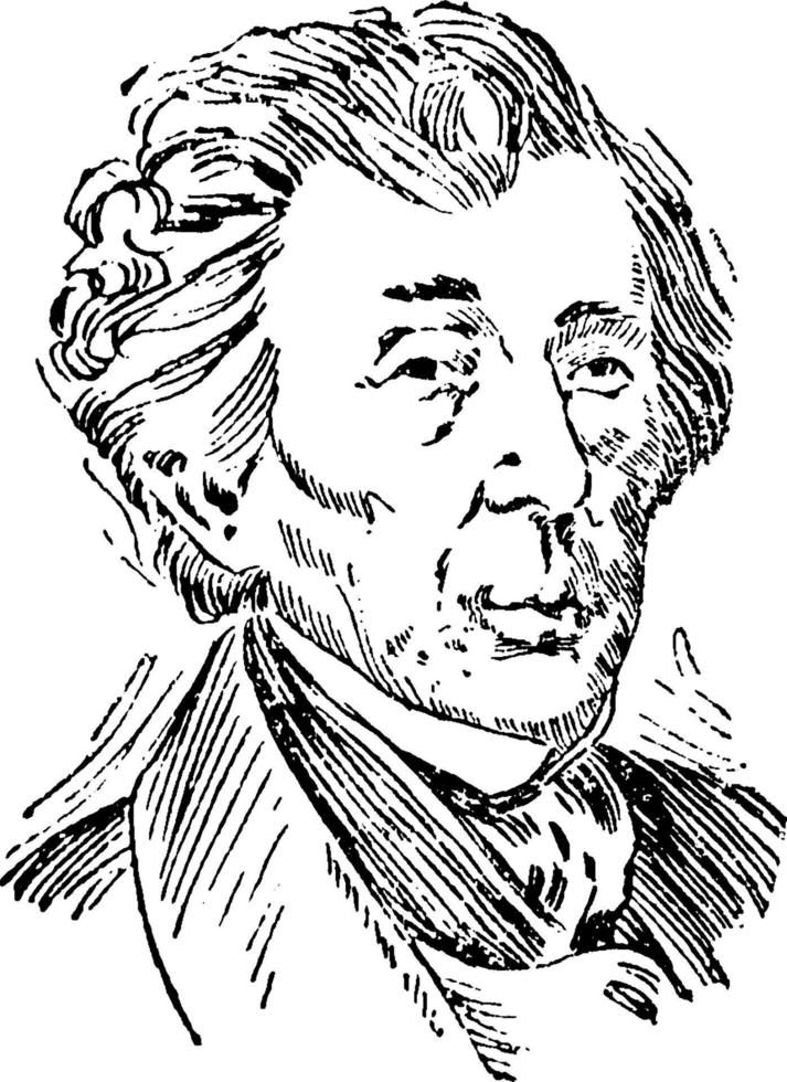 roger brooke taney, illustration vintage vecteur