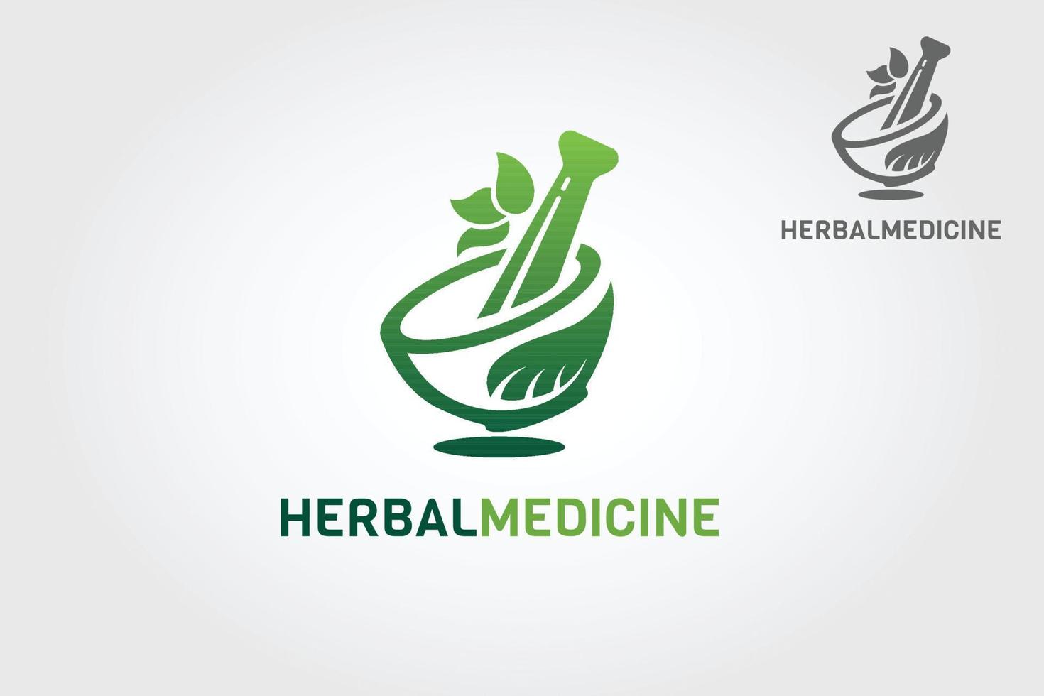 modèle de logo vectoriel de médecine aux herbes. ce modèle de logo convient aux pharmacies, aux compléments alimentaires, aux médicaments à boire, aux capsules, aux herbes, aux médicaments, aux produits de santé et de bien-être, etc.