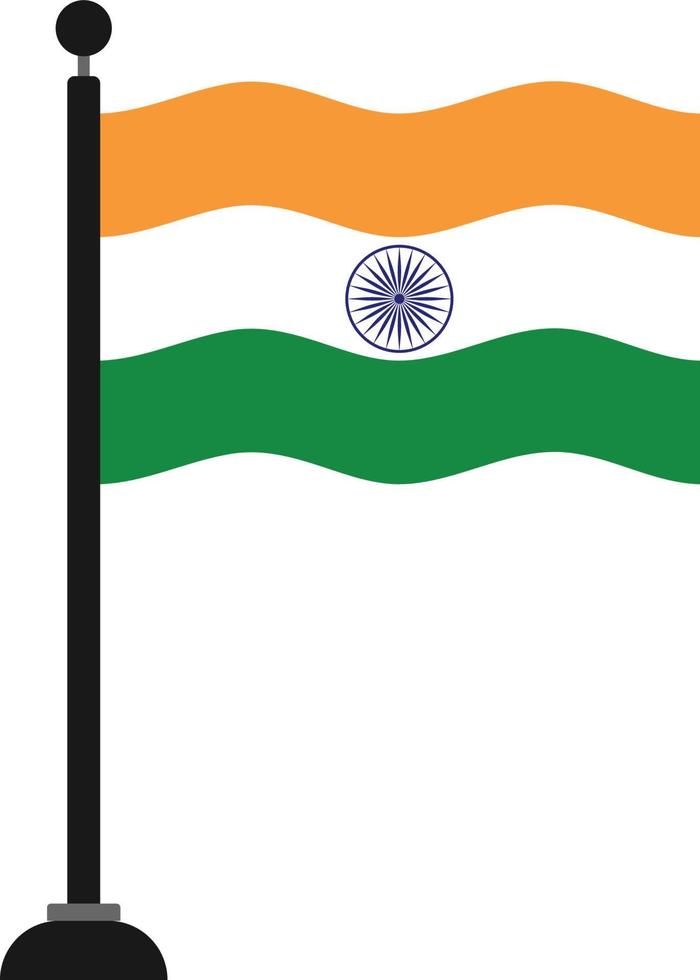 drapeau de l'inde vecteur