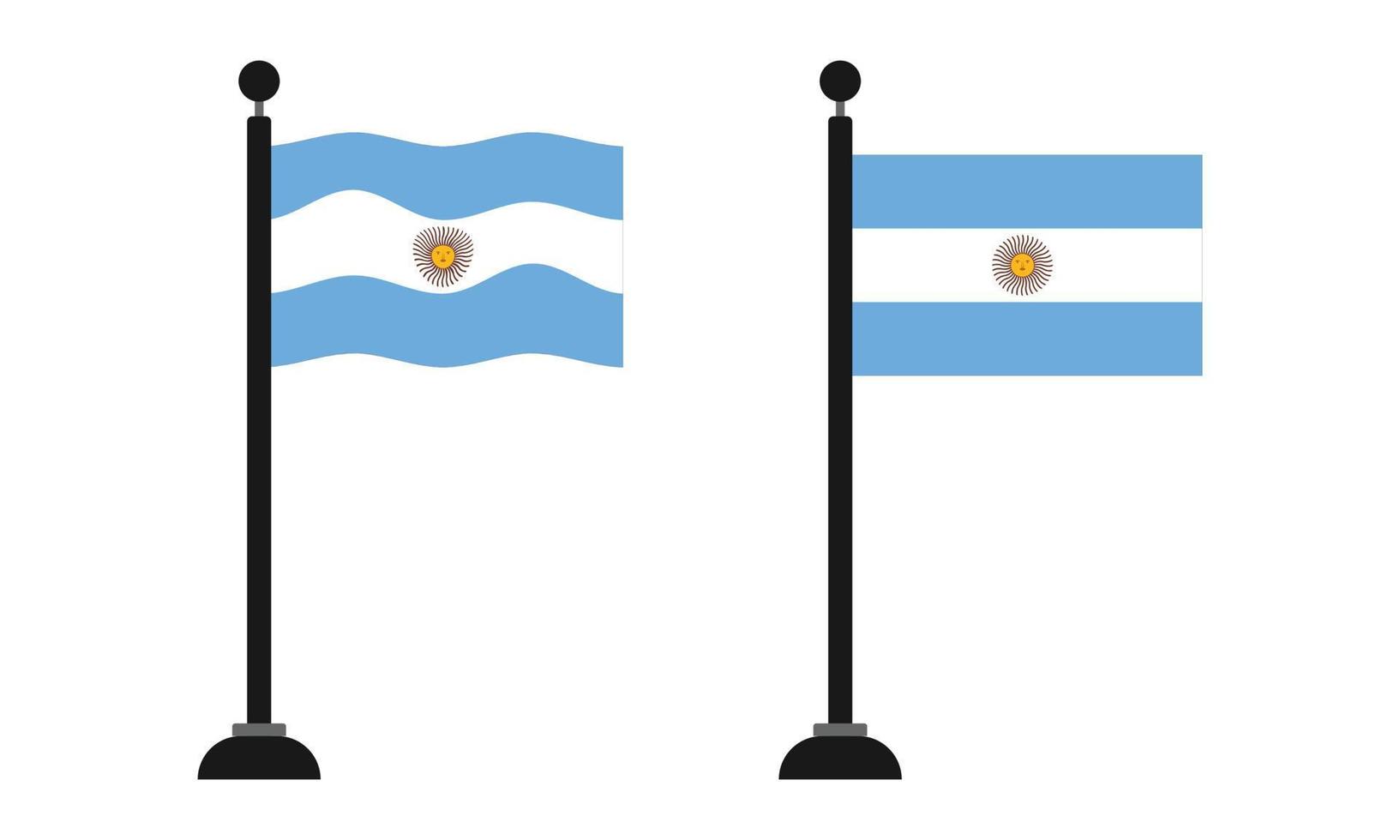 illustration vectorielle d'un jour de l'indépendance du drapeau argentin vecteur