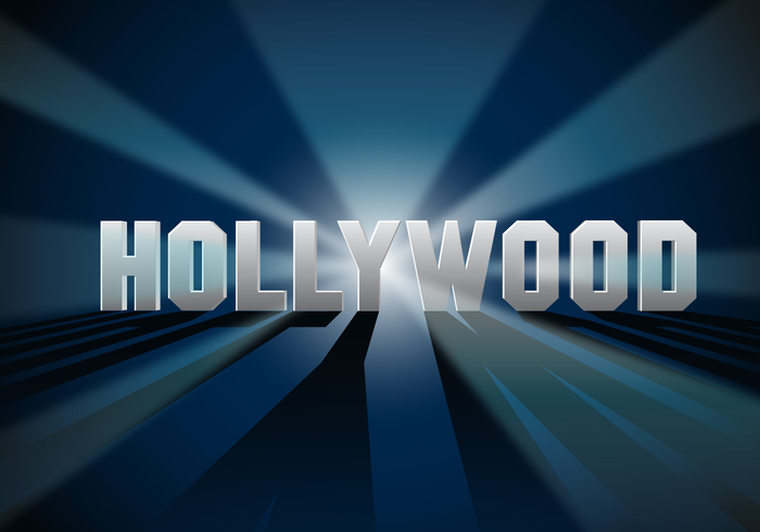 Vecteur gratuit de lumières de Hollywood