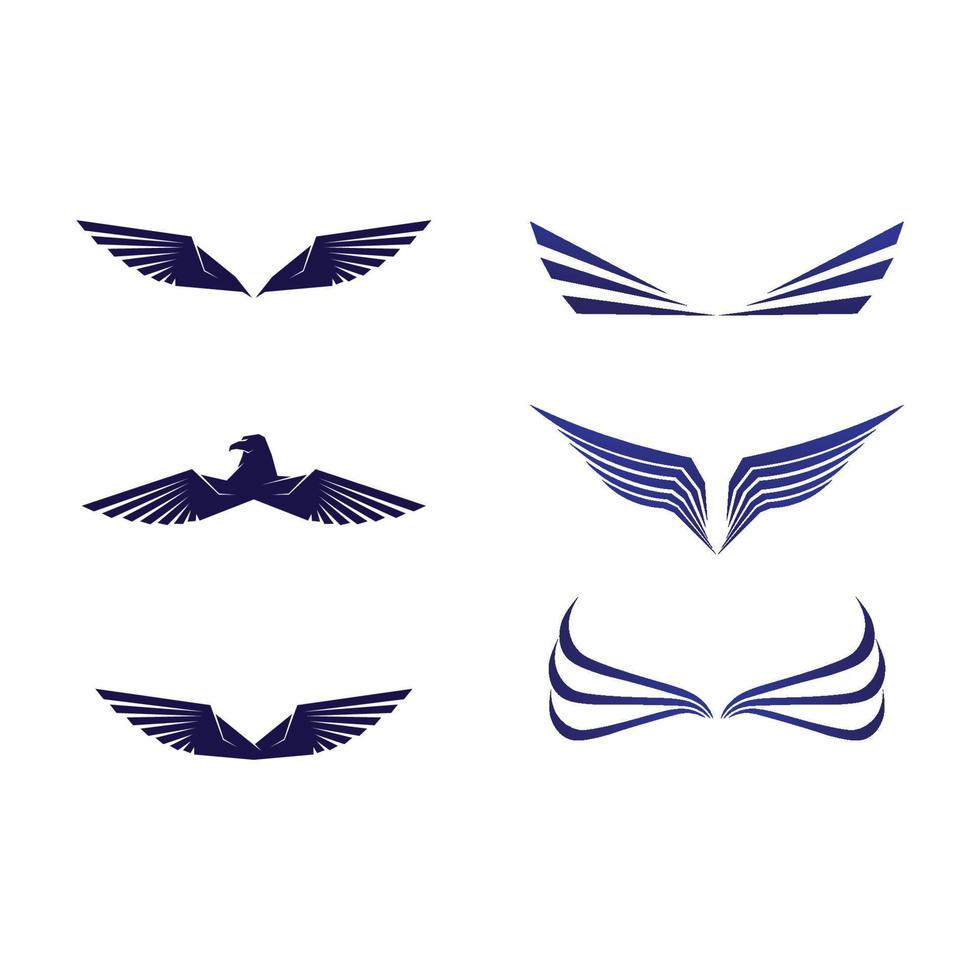 icône de vecteur de modèle de logo oiseau aigle faucon